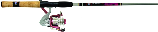 Picture of Zebco Ladies Spin Combo, With Line, 1Bb, 5.3:1, Alum Spool, 6', M