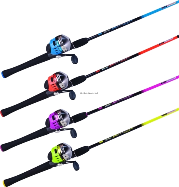Picture of Zebco Splash Spincast Combo 6' 2Pc Med Eva/Fiberglass, 3.4:1 Ratio 1Bb W/10# Line, 4-Color
