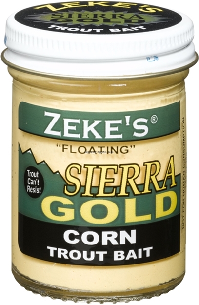 Picture of Zeke's Sierra Gold Floating Trout Bait, Jar, Corn/Creme Glitter