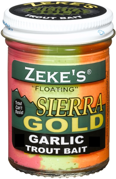 Picture of Zeke's Sierra Gold Floating Trout Bait, Jar, Rainbow/Garlic