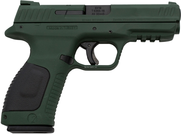 Picture of Zenith Girsan Mc-28 SA Semi-Auto Pistol, 9X19mm, 4.25" Bbl, Highland Green, Polymer Frame, Three 15 Rnd Mags