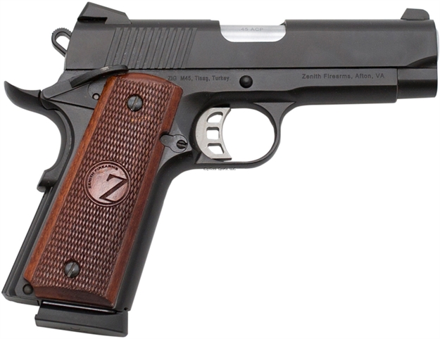 Picture of Zenith Tisas Zig M 45 Semi-Auto Pistol, 45 Acp, 4" Bbl, Black, Three 8 Rnd Mags