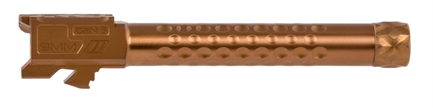 Picture of Zev Bbl17opt5gthbrz Optimized Match  9Mm Luger 5.625" Glock 17 Gen 5 Bronze