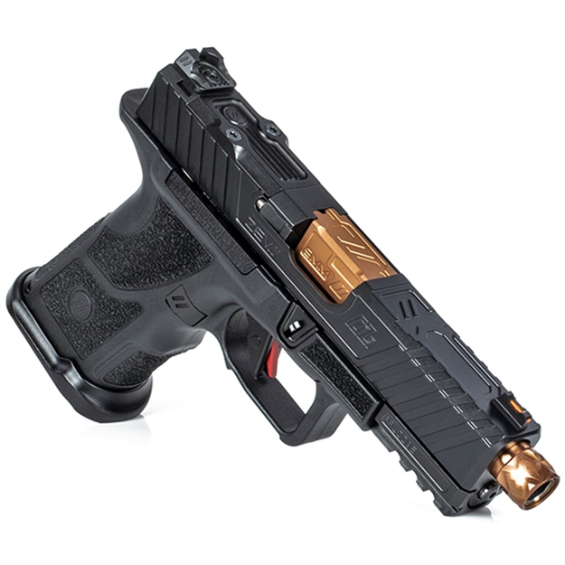 Picture of Zev Oz9ccptbbrzth Oz9 Compact 9Mm Luger 19+1 Black Polymer Grip Bronze Barrel Threaded
