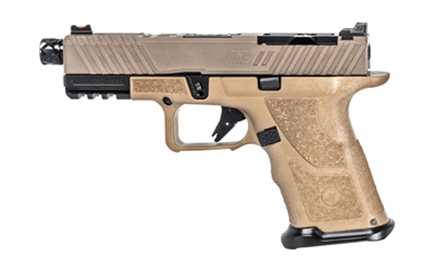 Picture of Zev Oz9ccptfdebth Oz9 Compact 9Mm Luger 19+1 Flat Dark Earth Black Polymer Grip