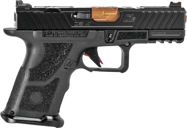 Picture of Zev Technologies Oz9 Elite Compact Pistol 9Mm 1-10Rd Pmag Black/Bronze OZP-C-E-B-LC 811338037152