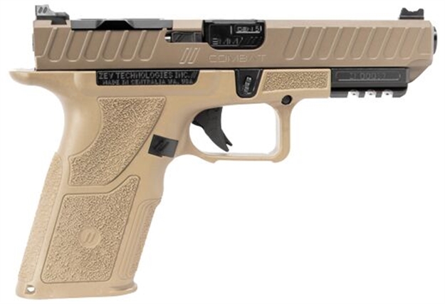 Picture of Zev Technologies Oz9v2 Combat 9Mm Pistol Fde Full Size X Grip 15Rd OZ9-V2-COM-F-X-FDE 811338039149