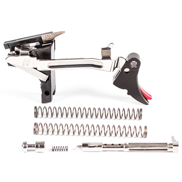 Picture of Zev Technologies Fulcrum Trigger Glck 1-3 Gen 9Mm Blk/Red FUL-ADJ-ULT-9-B-R