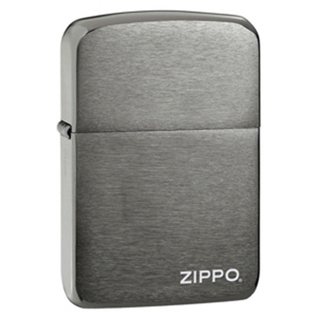 Picture of Zippo Black Ice 1941 Replica With Zippo Logo Lighter