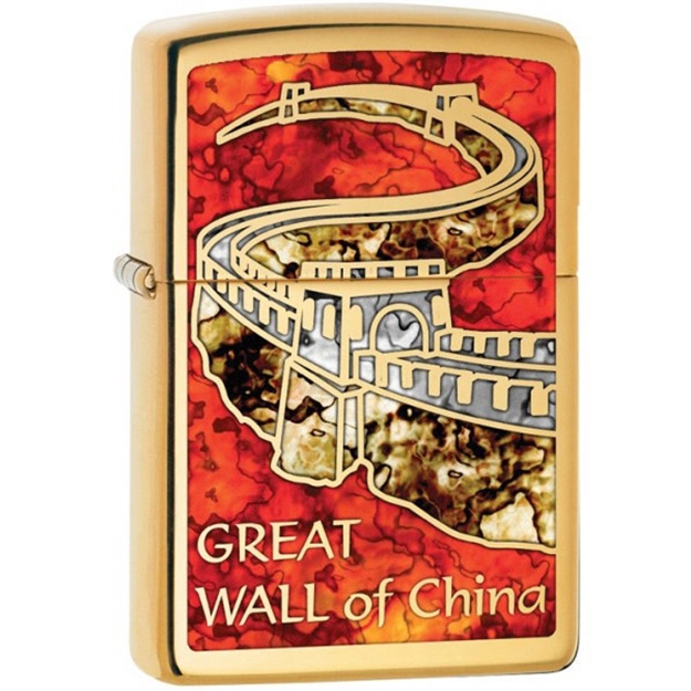 Picture of Zippo Brass Fusion The Great Wall OF China Lighter
