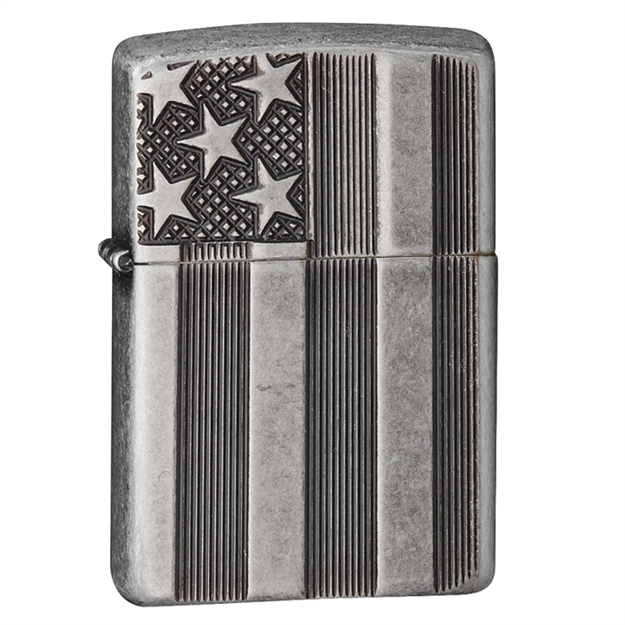 Picture of Zippo Classic US Flag Deep Carve Lighter 28974