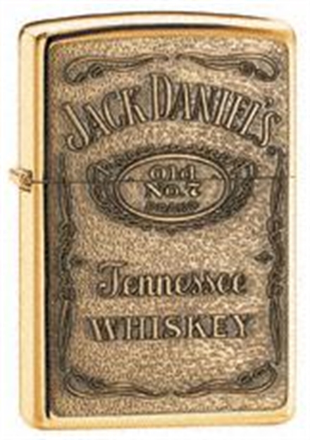 Picture of Zippo Jack Daniels Label Brass Emblem High Polish Brass