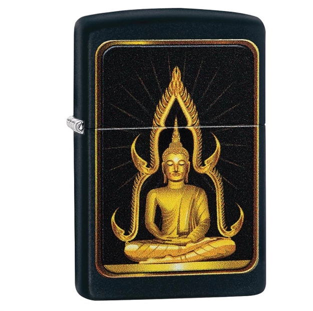 Picture of Zippo Matte Black Buddha Lighter