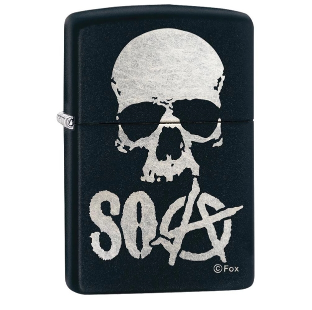 Picture of Zippo Matte Black Sons OF Anarchy Lighter