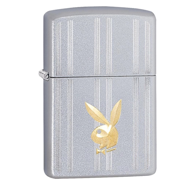 Picture of Zippo Satin Chrome Playboy Bunny Lighter