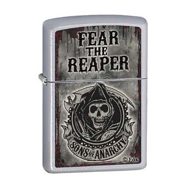 Picture of Zippo Sons OF Anarchy Satin Chrome Lighter 28502