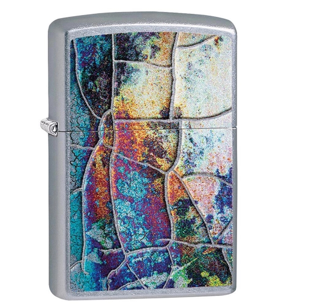Picture of Zippo Street Chrome Rust Patina Design Lighter
