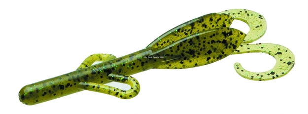 Picture of Zoom Bait Baby Brush Hog, 4", 12Pk, Watermelon Green