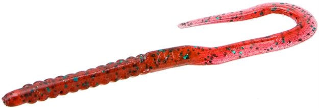 Picture of Zoom Bait 6" U-Tale Worm 20Bg-Redbug 1
