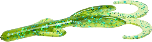 Picture of Zoom Bait Baby Brush Hog, 4", 12Pk, Blue Watermelon