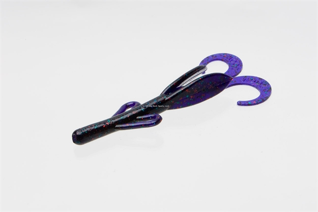 Picture of Zoom Bait Baby Brush Hog, 4", 12Pk, Junebug Red