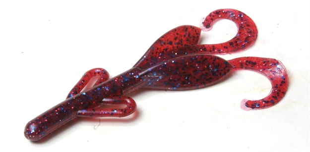 Picture of Zoom Bait Baby Brush Hog, 4", 12Pk, Plum Crazy