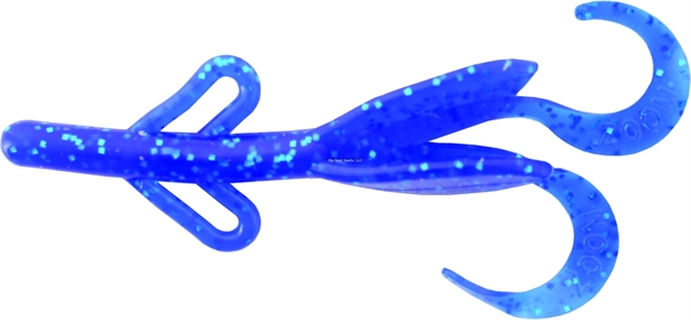 Picture of Zoom Bait Baby Brush Hog, 4", 12Pk, Sapphire Blue