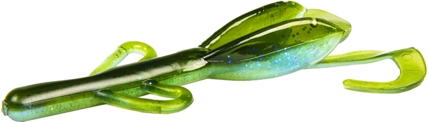 Picture of Zoom Bait Baby Brush Hog, 4", 12Pk, Watermelon Moondust