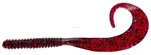 Picture of Zoom Bait Big Dead Ringer Ring Worm, 8", 10Pk, Plum Apple