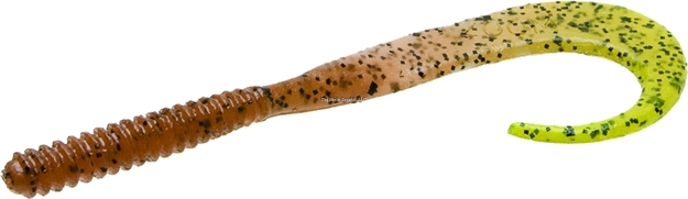 Picture of Zoom Bait Big Dead Ringer Ring Worm, 8", 10Pk, Pumpkin Chartreuse