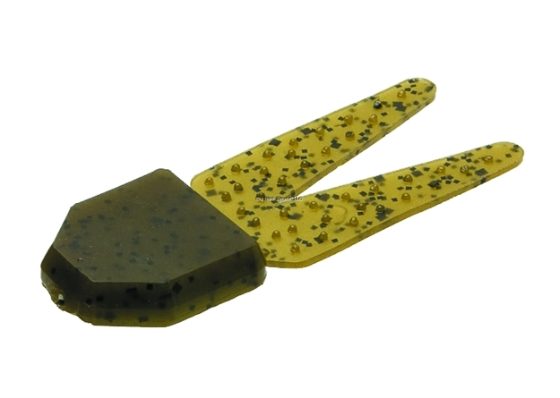 Picture of Zoom Bait Big Salty Chunk Trailer, 3 1/4", 5Pk, Green Pumpkin