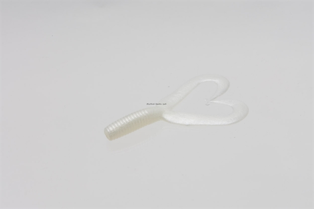 Picture of Zoom Bait Creepy Crawler Twin Tail Grub/Trailer, 3", 16Pk, White Pearl