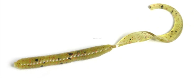 Picture of Zoom Bait Curly Tail Finesse Worm, 4", 20Pk, Watermelon Red