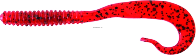 Picture of Zoom Bait Dead Ringer Curly Tail Ring Worm, 6", 20Pk, Cherry Seed
