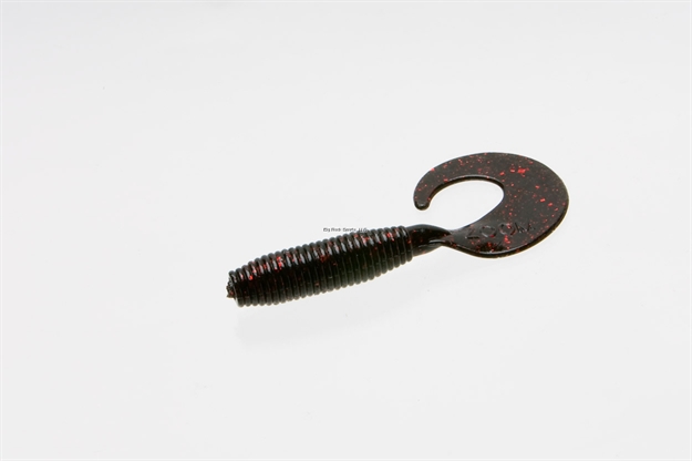Picture of Zoom Bait Fat Albert Curly Tail Grub, 3", 10Pk, Black & Red Glitter