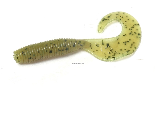 Picture of Zoom Bait Fat Albert Curly Tail Grub, 3", 10Pk, Chartreuse Pumpkin