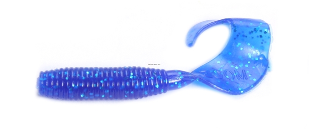 Picture of Zoom Bait Fat Albert Curly Tail Grub, 3", 10Pk, Sapphire Blue