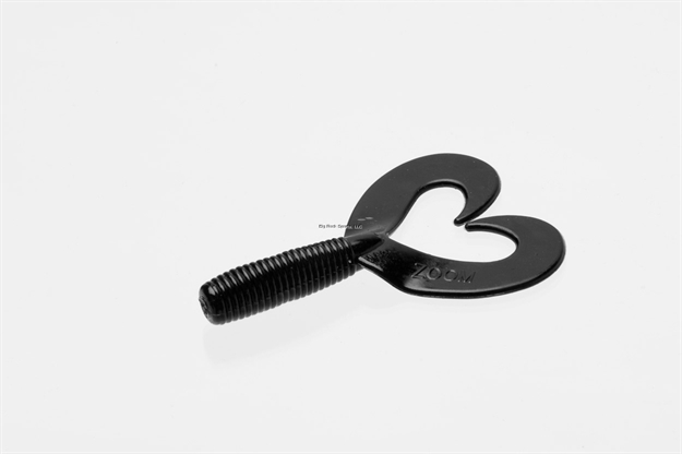 Picture of Zoom Bait Fat Albert Twin Tail Grub, 3 1/2", 10Pk, Black