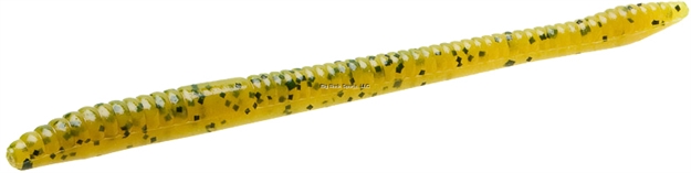 Picture of Zoom Bait Finesse Worm , 4 1/2", 20Pk, Chartreuse Pumpkin