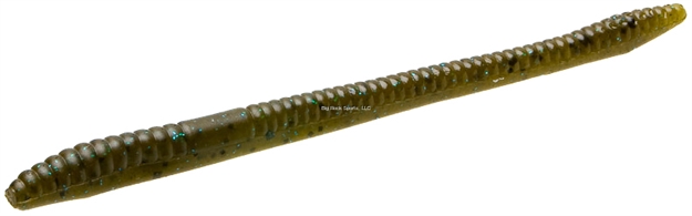 Picture of Zoom Bait Finesse Worm , 4 1/2", 20Pk, Green Pumpkin Blue