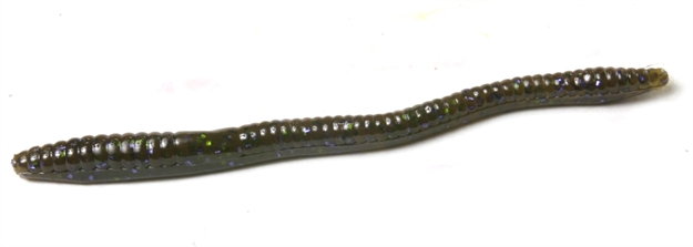 Picture of Zoom Bait Finesse Worm , 4 1/2", 20Pk, Green Pumpkin Candy