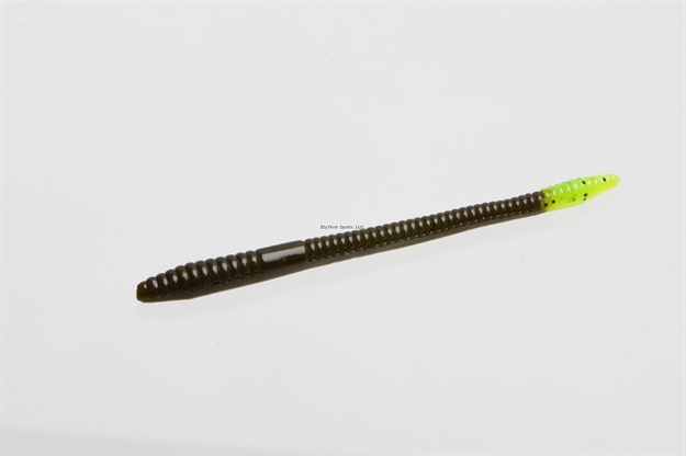 Picture of Zoom Bait Finesse Worm , 4 1/2", 20Pk, Green Pumpkin Chartreuse