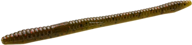Picture of Zoom Bait Finesse Worm , 4 1/2", 20Pk, Green Pumpkin Red