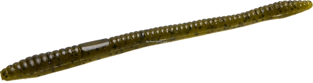 Picture of Zoom Bait Finesse Worm , 4 1/2", 20Pk, Green Pumpkin
