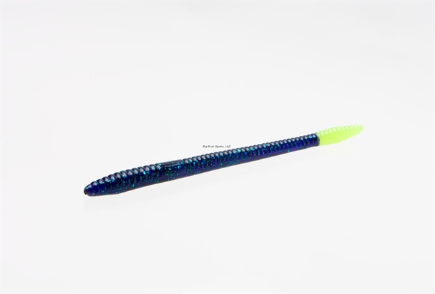 Picture of Zoom Bait Finesse Worm , 4 1/2", 20Pk, Junebug Chartreuse