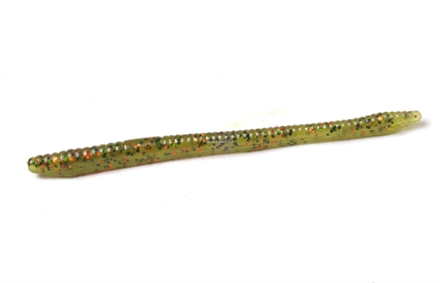 Picture of Zoom Bait Finesse Worm , 4 1/2", 20Pk, Watermelon Green Orange