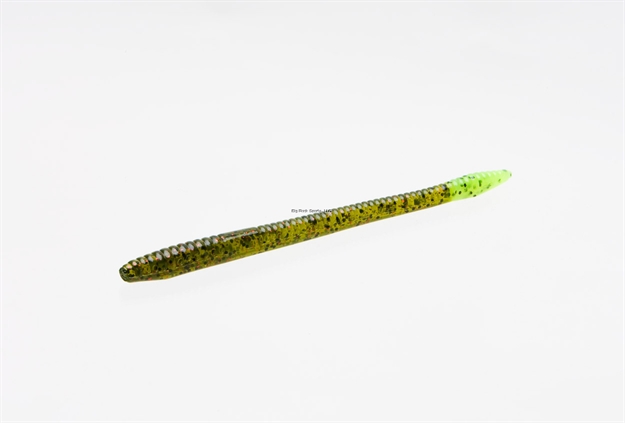 Picture of Zoom Bait Finesse Worm , 4 1/2", 20Pk, Watermelon Red Chartreuse