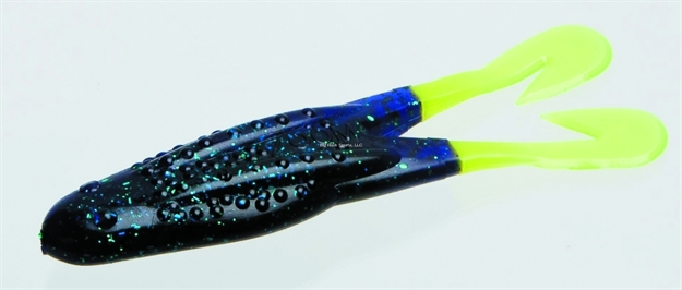 Picture of Zoom Bait Horny Toad, 4 1/4", 5Pk, Junebug Chartreuse