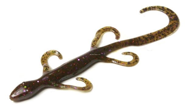 Picture of Zoom Bait Lizard, 6", 9Pk, Green Pumpkin Candy Red,