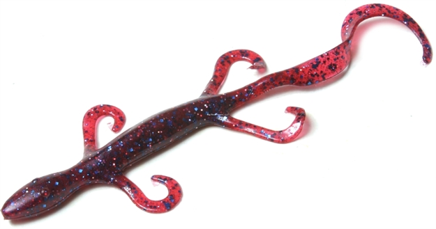 Picture of Zoom Bait Lizard, 6", 9Pk, Plum Crazy,